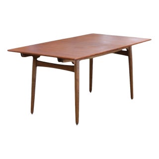 AT310 Dining Table in Teak and Oak by Hans J. Wegner for Andreas Tuck, 1950s For Sale