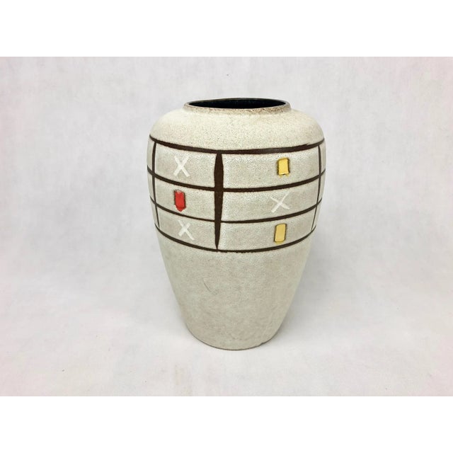Ceramic Mid-Century Floor Vase from Scheurich, 1960s For Sale - Image 7 of 10