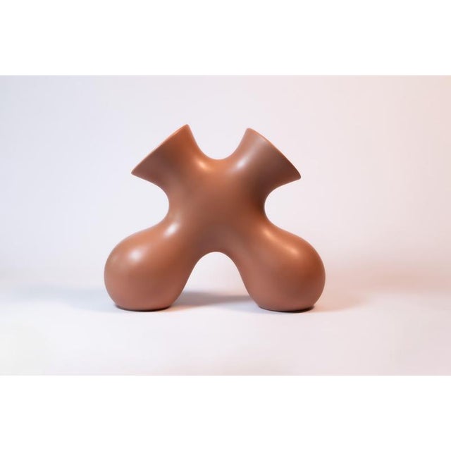 Tabono Table Lamp and Vase Set in Ceramic by Soheila Mahmoodi, Set of 2 For Sale - Image 9 of 18