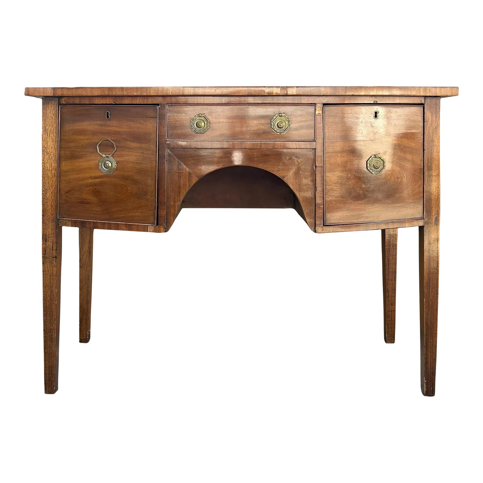 Vintage Western Natural Wood Brandy Board Sideboard Console Table ...