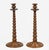 Pair Tall Bobbin Turned Walnut Candlesticks For Sale In Boston - Image 6 of 9