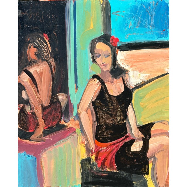 Expressionist Figure Painting Hartman California For Sale