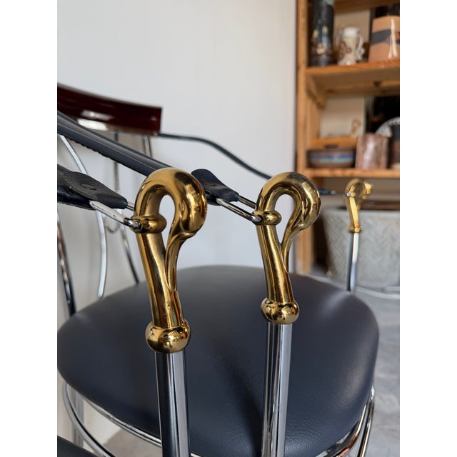 Brown Vintage Spanish Manuel Vidal Grau “Swan” Dining Armchairs – Pair For Sale - Image 8 of 17