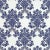 Sample - Schumacher Carolina Fabric in Ultramarine For Sale