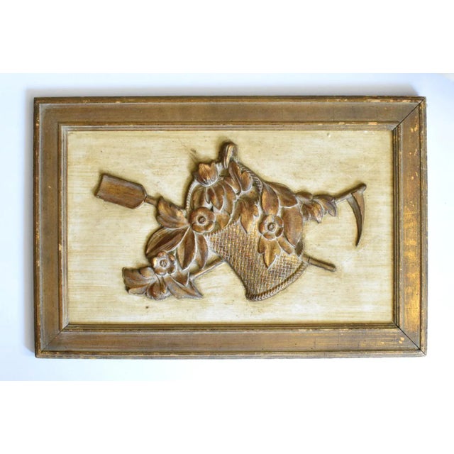 French Country Antique 18th-Century Louis XVI French Over-Door Architectural Wood Panel For Sale - Image 3 of 12