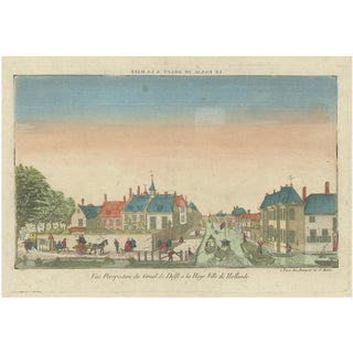 Optical Print of Delft Canal by Jean-François Daumont, 1770s For Sale