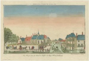 Optical Print of Delft Canal by Jean-François Daumont, 1770s
