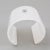 White Courreges Paris Oversized White Resin Lucite Cuff Bracelet For Sale - Image 8 of 11