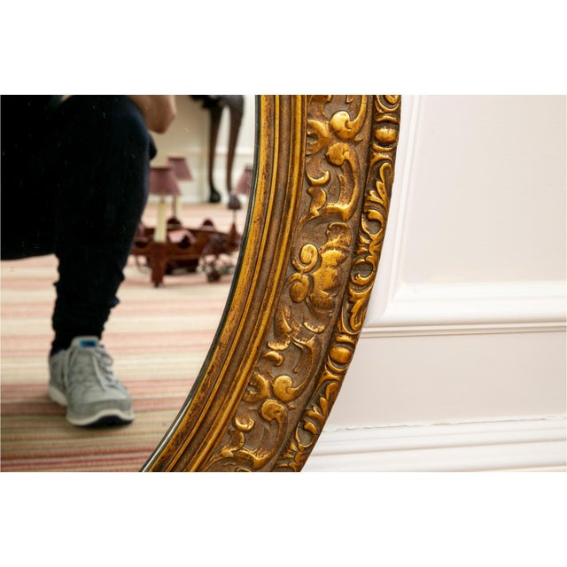 French Antique Gilt Wood Bow and Ribbon Wall Mirror For Sale - Image 3 of 6