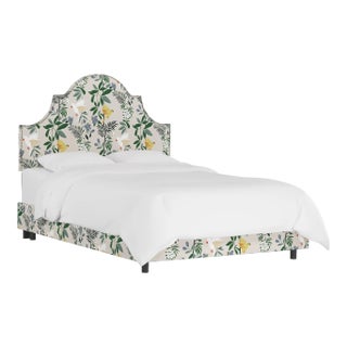 Halsted Bed in Cream Belize Chinoiserie, King For Sale