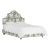 Halsted Bed in Cream Belize Chinoiserie, King For Sale