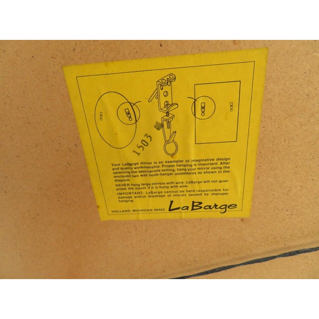 La Barge Italian Style Mirrored Frame Mirror For Sale - Image 4 of 5