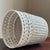 White Mid-20th Century White Wicker Wastepaper Basket For Sale - Image 8 of 13