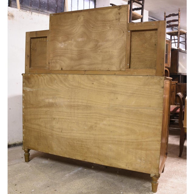 Vintage Credenza with Mirror & Open Shelves, Italy, 1940s For Sale - Image 6 of 7
