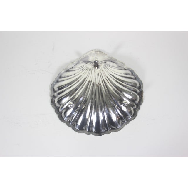 Sheffield Vintage Silver Clam Shell Bowl With Feet For Sale - Image 4 of 9
