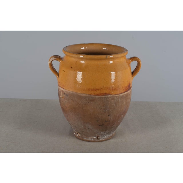 Yellow Late 19th Century French Pot À Confit or Terracotta Urn 11.5"h For Sale - Image 8 of 8