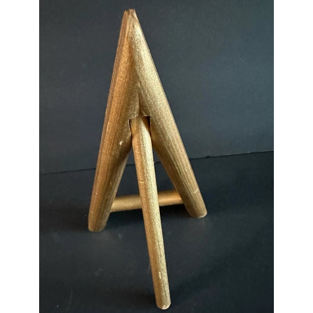 Vintage Late 20th Century Bird Plate With Gold Stand For Sale - Image 10 of 11