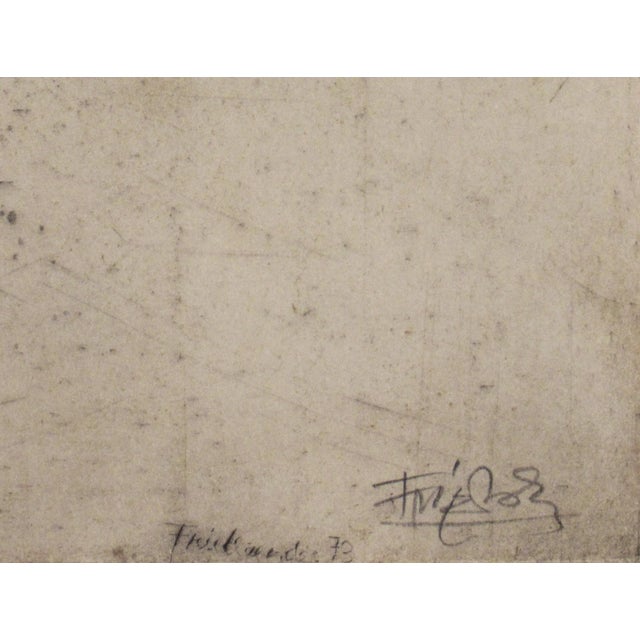 Johnny Friedlaender, "Montagne Ocre" Very large etching with aquatint, 1973 For Sale - Image 9 of 12