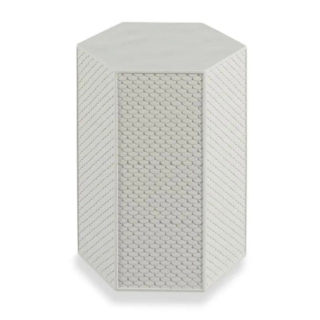 Woodbridge Furniture Woodbridge Furniture Poseidon Side Table in Glacier For Sale - Image 4 of 4