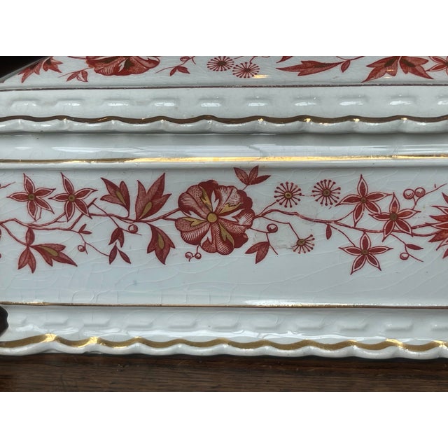 19th C. English Gilt Floral Covered Dish For Sale In New York - Image 6 of 10