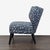 Modern West Elm + Kate Spade Blue Polka Dot Lounge Chair For Sale - Image 3 of 7