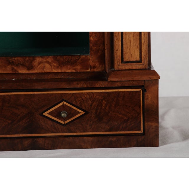 Small Antique Hanging Display Cabinet in Walnut, 1800 For Sale - Image 10 of 18