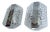 Vintage Bubble Glass and Chrome Sconces, 1970s, Set of 2 For Sale