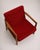 Red Scandinavian Modern Teak Lounge Chair by Svante Skogh for Engen, Sweden, 1960s For Sale - Image 8 of 9
