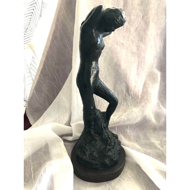 A lovely vintage statue by Alva Studios is based on the original by Bonnard. 1960s. Good condition, normal wear for it’s...