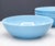 Vintage Blue Opaline Glass Bowls Set of Four For Sale In New York - Image 6 of 8