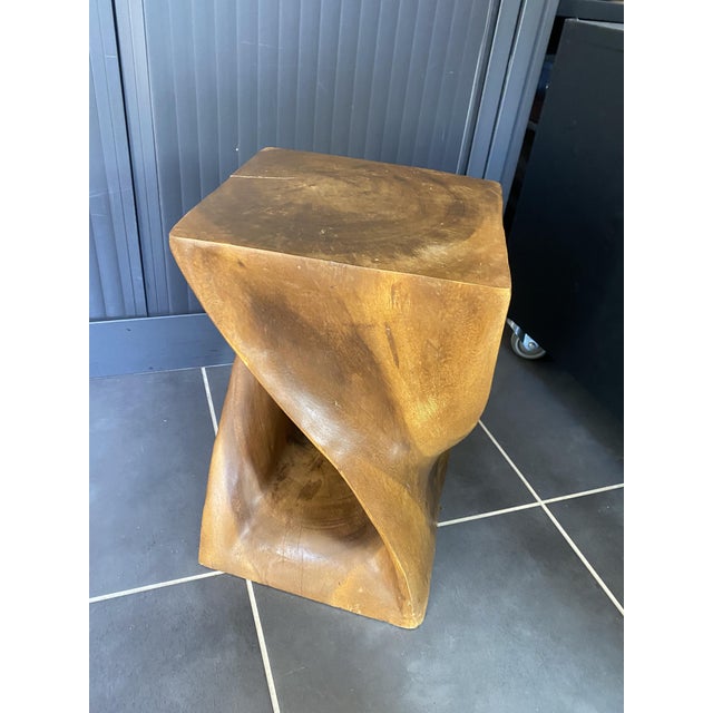 N1 Stool in Raw Walnut Wood, 1970 For Sale - Image 14 of 17