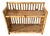 Tortoise Rattan Burnt Bamboo Wall or Tabletop Shelf For Sale