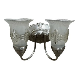 Vintage Pasquale Miranda Feiss Neoclassical Style Wired 2 Arm Wall Sconce For Sale