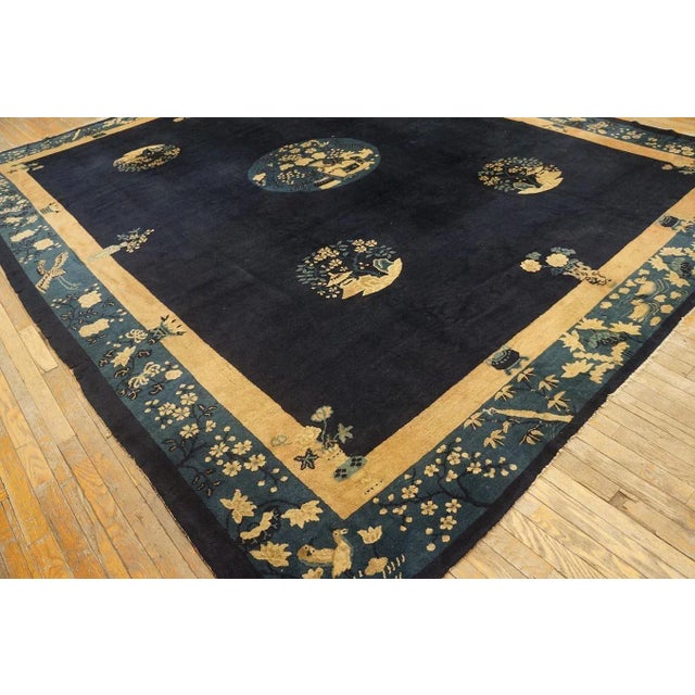 Early 20th Century Chinese Peking Carpet ( 10' x 12' 6" - 305 x 382 ) For Sale - Image 4 of 12