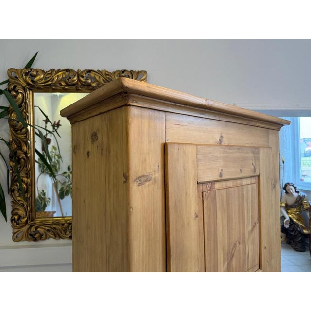 Antique Biedermeier Farmhouse Cabinet in Wood For Sale - Image 11 of 14
