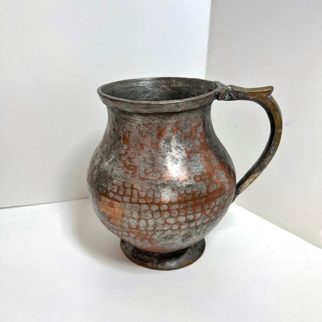 Hand Hammered Tinned Copper Water Jugs – Set of 6 For Sale - Image 13 of 14
