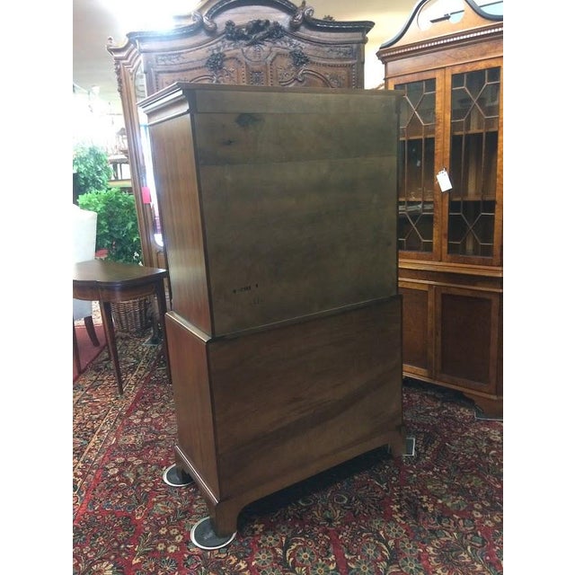 Vintage Henredon Chest on Chest, Banded Tall Chest For Sale - Image 14 of 16