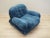 Italian Blue Armchair, 1970s For Sale - Image 10 of 14