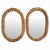 Oval Teak Sanded Rope Mirror For Sale - Image 4 of 7