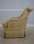 Traditional Hickory Chair Co Quality Damask Upholstered Swivel Club Chair For Sale - Image 3 of 18