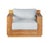 Imperial Grove Outdoor Solid Teak Wood Armchair For Sale - Image 9 of 13
