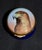 Vintage (1980's Trinket Box from Ashley Enamel's. Painted Kestrel Hawk Bird of Prey Blue. The Measurements: 1.75" x 1.75"....