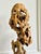 Black Tall Elegant Chinese Scholar Rock Yellow Taihu Stone on Wood Stand For Sale - Image 8 of 18