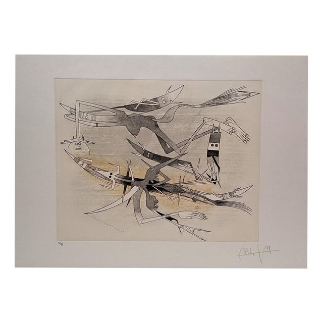 Wifredo Lam, Visible Invisible, 1972, Etching For Sale
