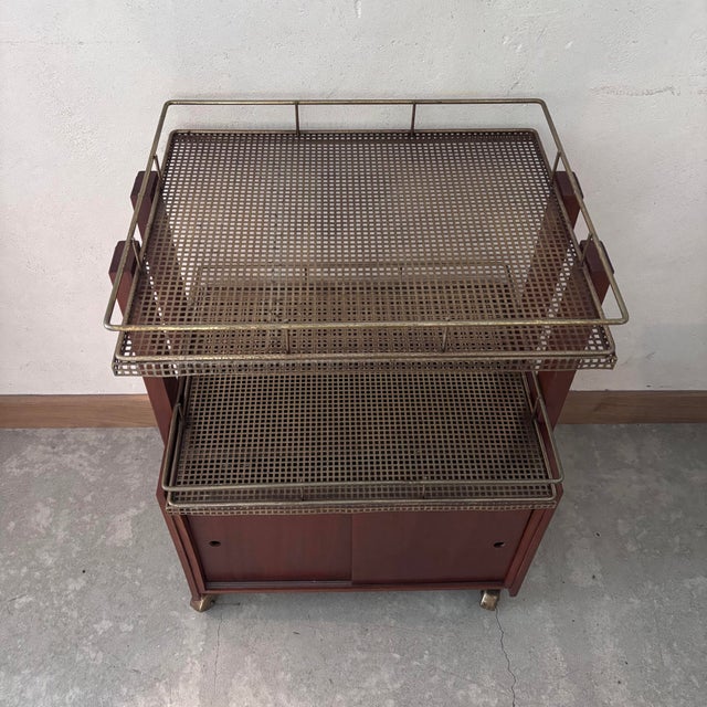 Vintage Serving Cart in Wood For Sale - Image 5 of 7