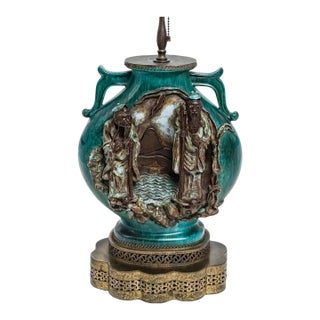 1940's Italian Modern Chinese Scholars Lamp by Marcello Fantoni for Raymor For Sale