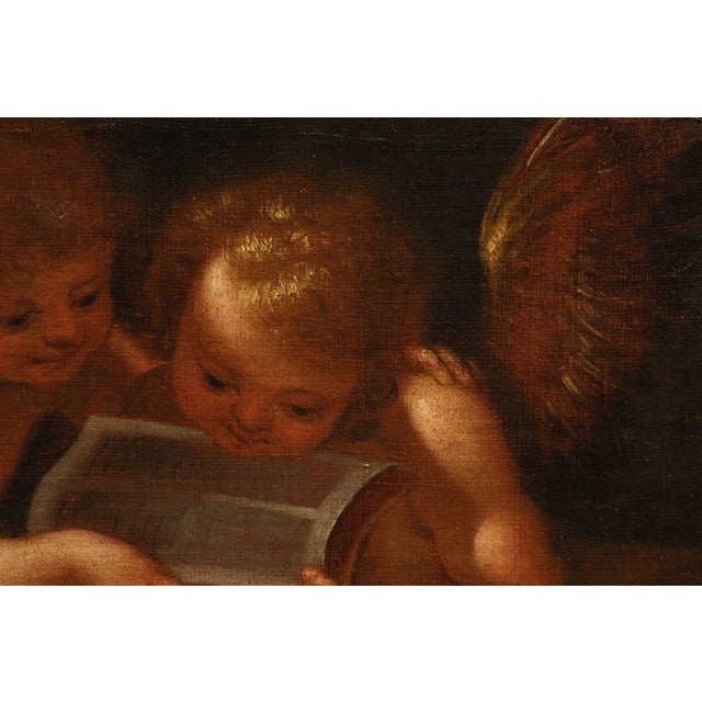 Guglielmo Caccia, Detto Il Moncalvo, Angels Hunting Couple Paintings, 1620, Oil on Canvas For Sale - Image 9 of 16