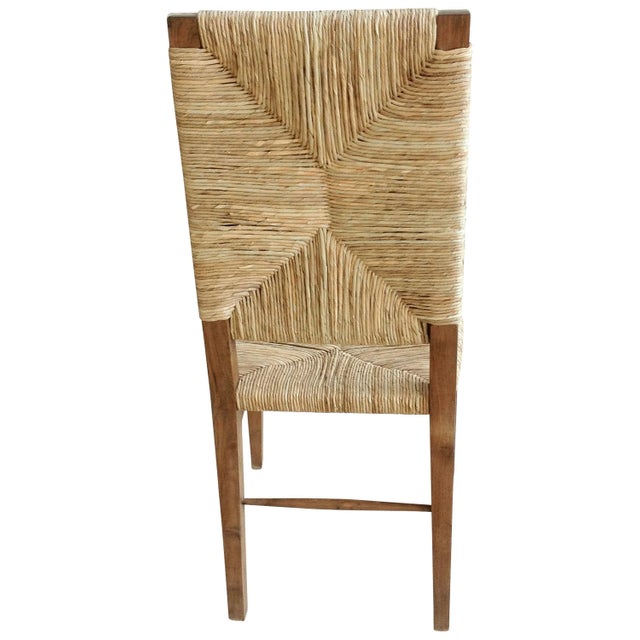 Noir NOIR Neva Seagrass Chair, Teak For Sale - Image 4 of 5
