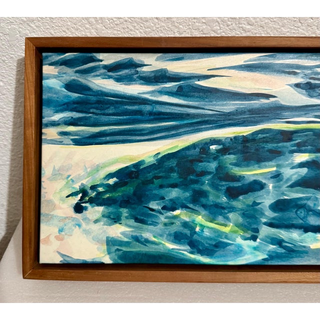 Postmodern Ray Kass, White Atlantic Surf Mixed Media Modernist Abstract Seascape Painting Ray Kass, 2001 For Sale - Image 3 of 10
