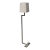 Contemporary Robert Abbey Doughnut Collection Chrome Floor Lamp For Sale